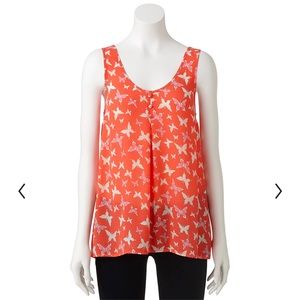 Candie’s Bow Back Butterfly Tank Top